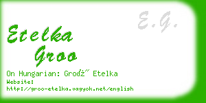 etelka groo business card